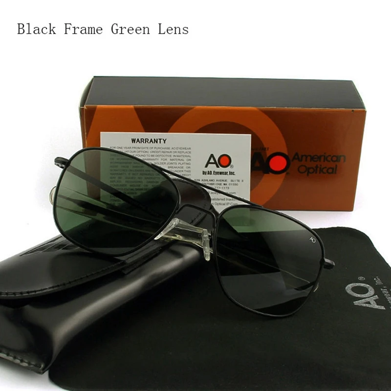 Lunettes de soleil polarisées pour hommes, de qualité supérieure, pour pilote militaire de l'armée américaine, marque de styliste, pour conduire, OP55 OP57