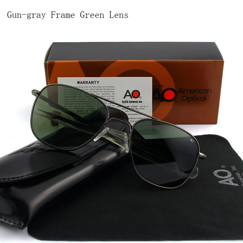 Lunettes de soleil polarisées pour hommes, de qualité supérieure, pour pilote militaire de l'armée américaine, marque de styliste, pour conduire, OP55 OP57