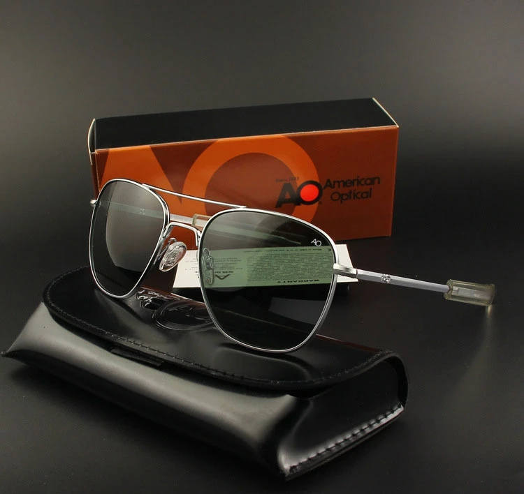 Lunettes de soleil polarisées pour hommes, de qualité supérieure, pour pilote militaire de l'armée américaine, marque de styliste, pour conduire, OP55 OP57
