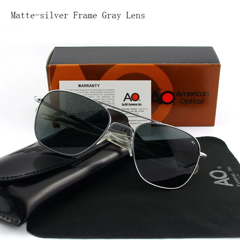 Lunettes de soleil polarisées pour hommes, de qualité supérieure, pour pilote militaire de l'armée américaine, marque de styliste, pour conduire, OP55 OP57