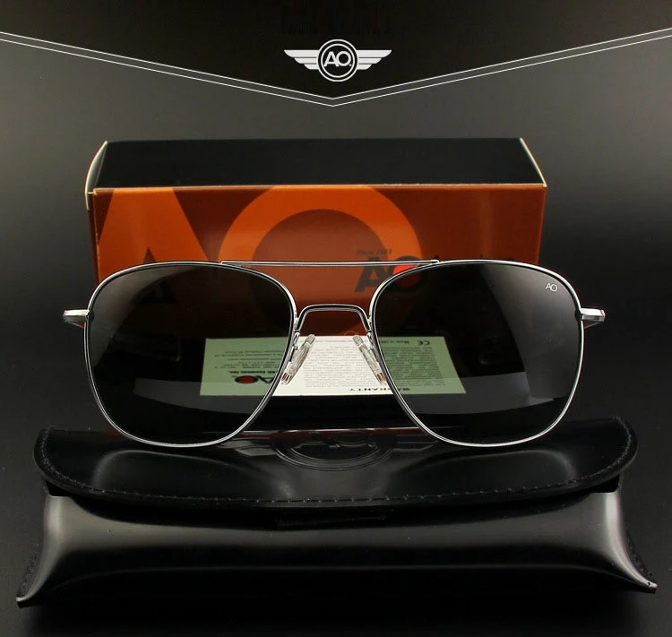 Lunettes de soleil polarisées pour hommes, de qualité supérieure, pour pilote militaire de l'armée américaine, marque de styliste, pour conduire, OP55 OP57