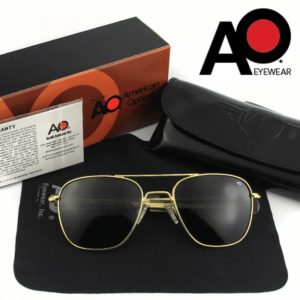 Lunettes de soleil polarisées pour hommes, de qualité supérieure, pour pilote militaire de l'armée américaine, marque de styliste, pour conduire, OP55 OP57