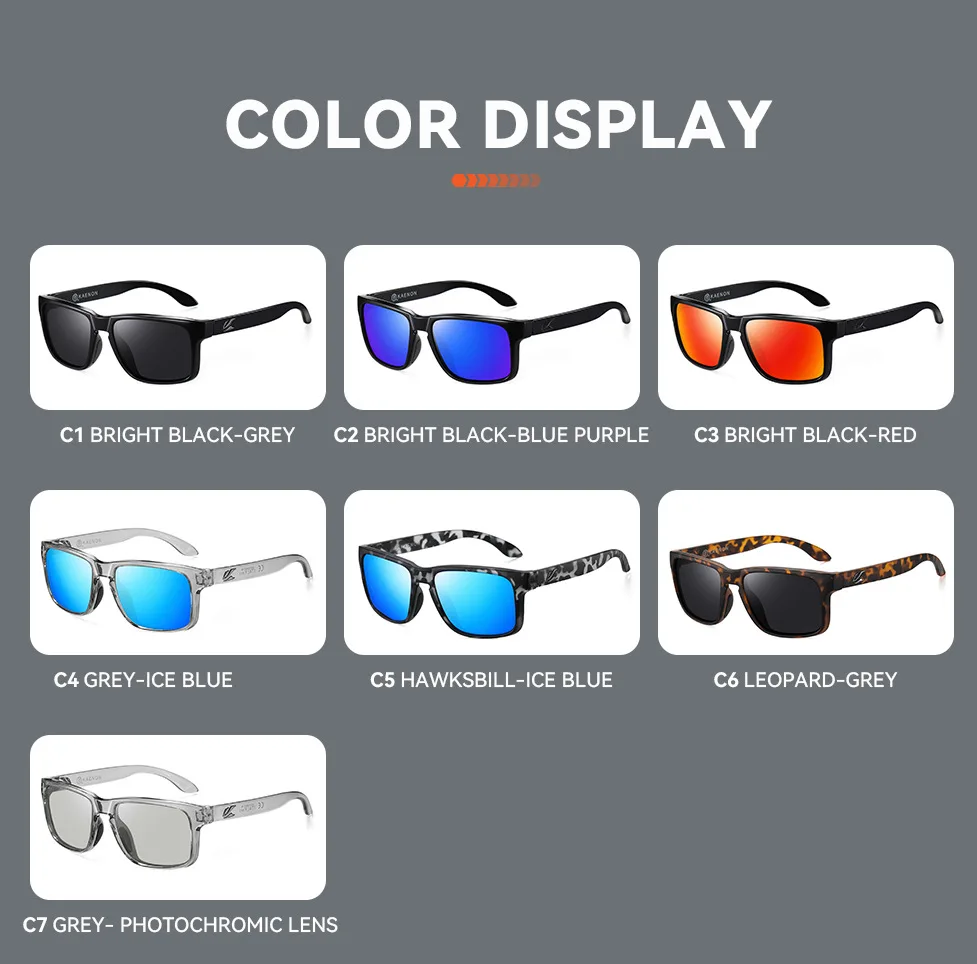 Agreenon-Lunettes de soleil carrées classiques pour hommes et femmes, lunettes de conduite HD, lunettes de soleil carrées colorées, lunettes de pêche polarisées en plein air, 2024