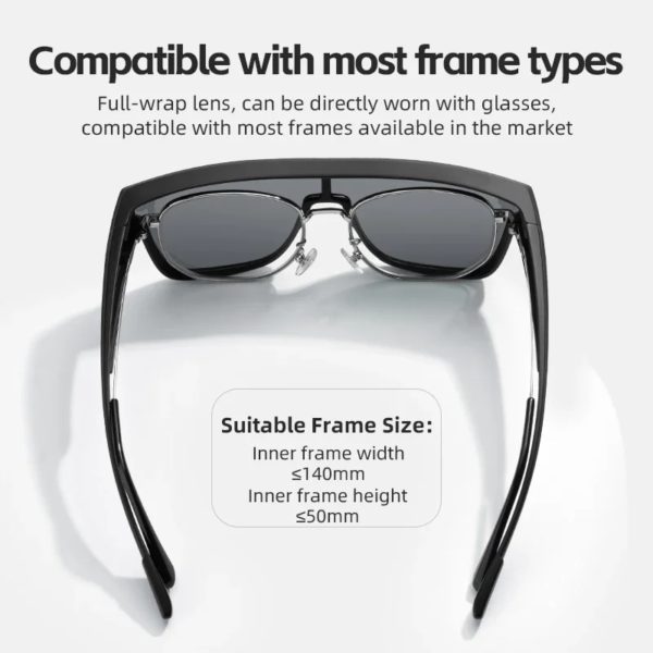 ROCKBROS-Lunettes de soleil polarisées UV400, pour la conduite, la pêche, la randonnée, le vélo – Image 4