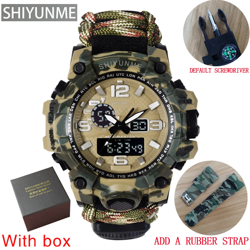 Khaki with box strap