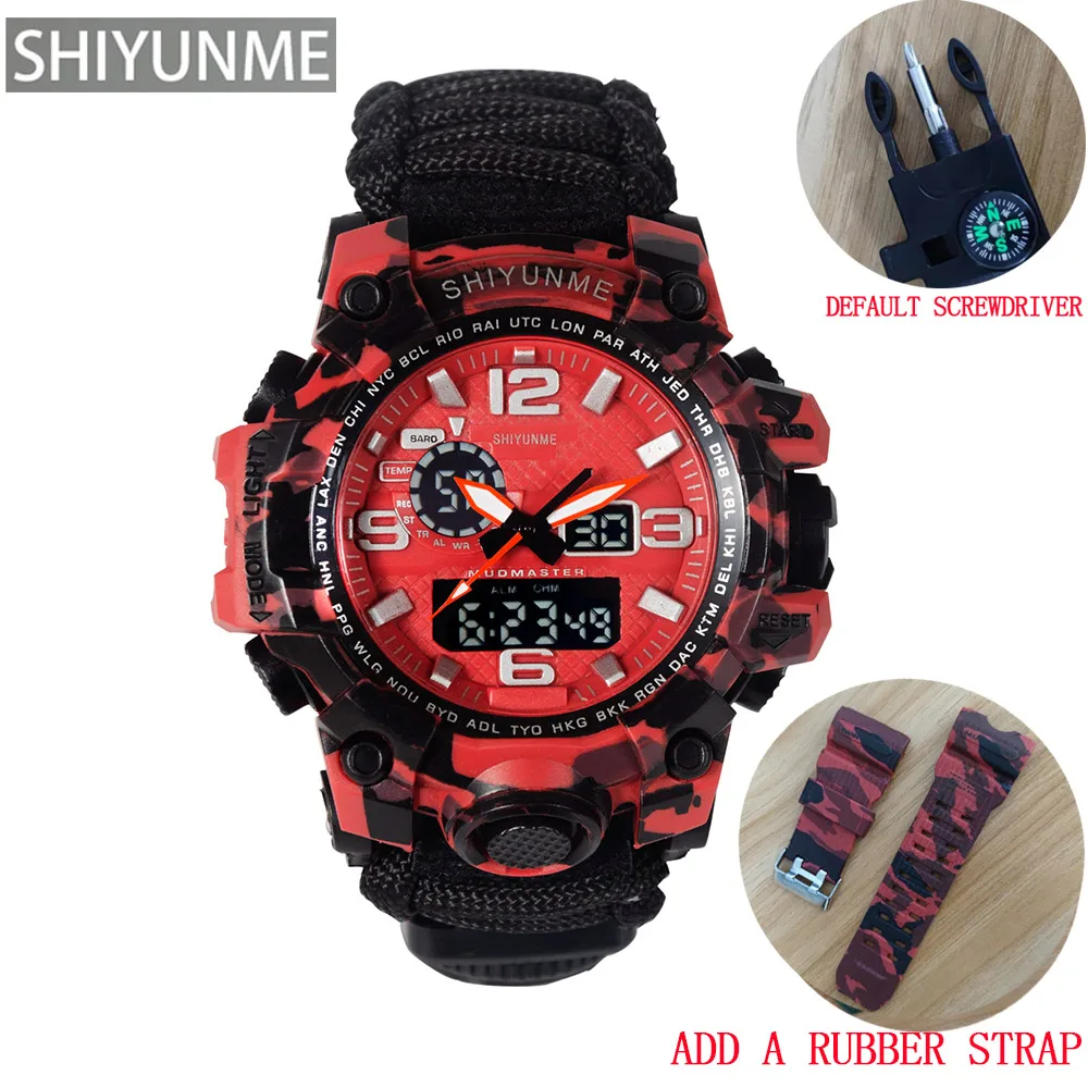 Red with strap