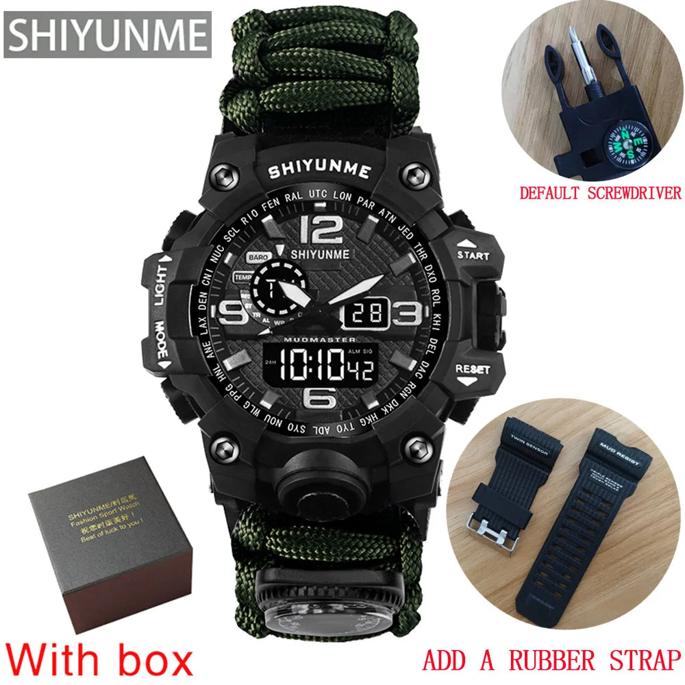 green with box strap