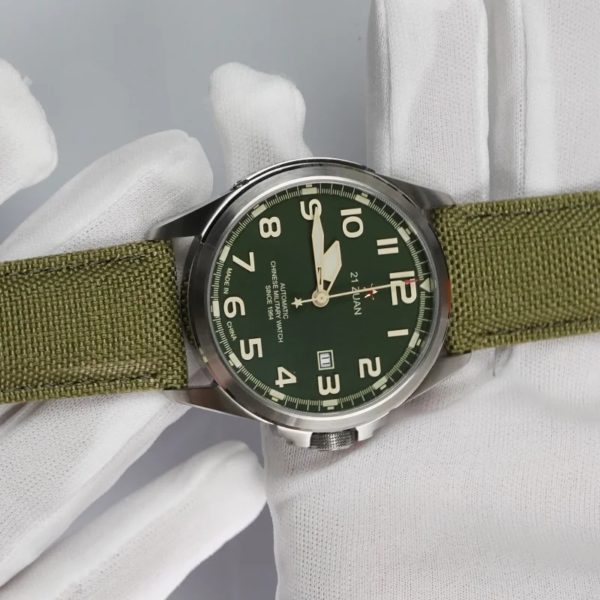 SeaghydrD581-Montre numérique rétro pour homme, bracelet en toile de nylon, militaire, classique, extérieur, armée – Image 3