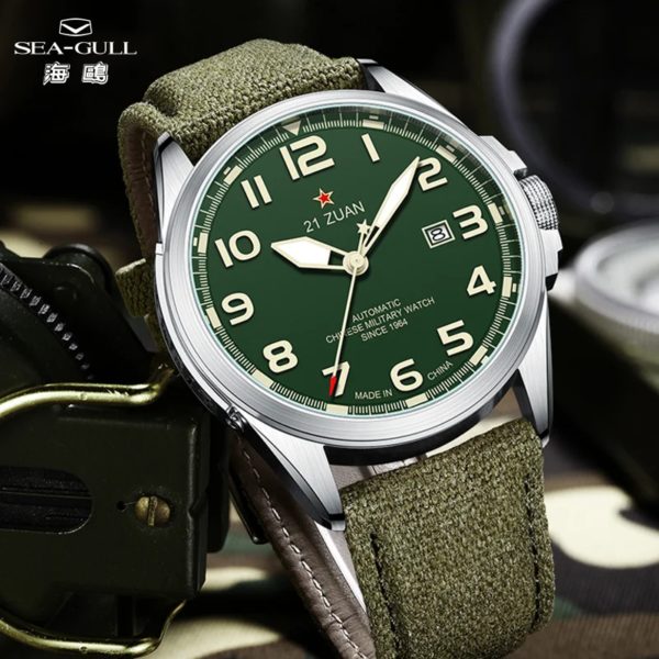 SeaghydrD581-Montre numérique rétro pour homme, bracelet en toile de nylon, militaire, classique, extérieur, armée