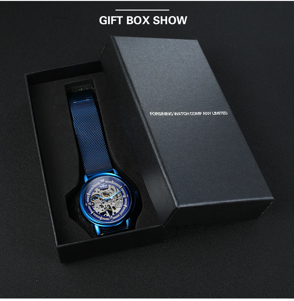 WINNER-Montres mécaniques manuelles pour hommes, modules transparents officiels, montre-bracelet vintage en bronze, horloge pour homme, bracelet en maille