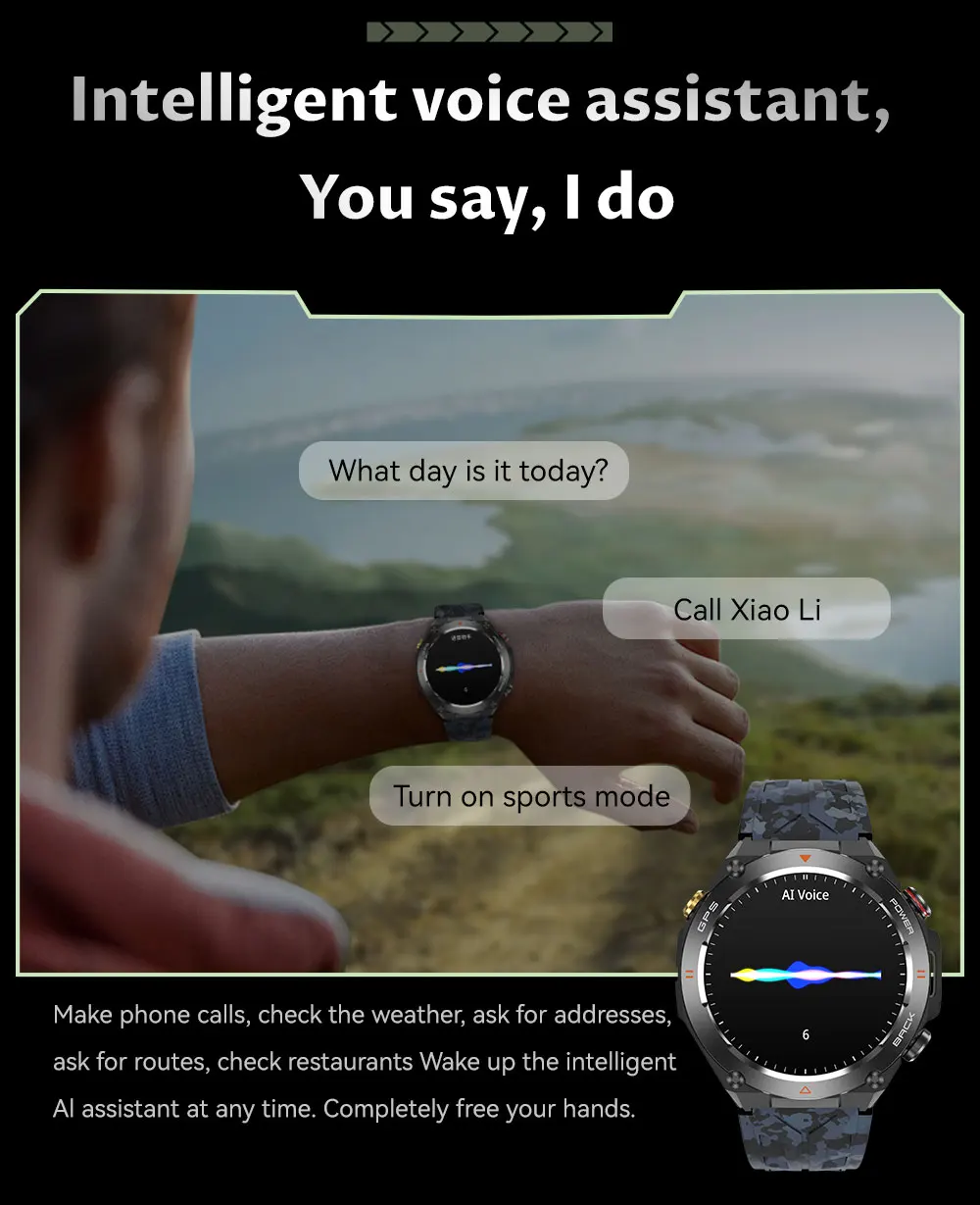 HUAWEI-Montre Connectée GPS pour l'Extérieur, Écran HD AMOLED 2024x412, Fréquence Cardiaque, Appel Bluetooth, Étanche IP68, Bracelet Intelligent pour Homme, Nouveauté 412