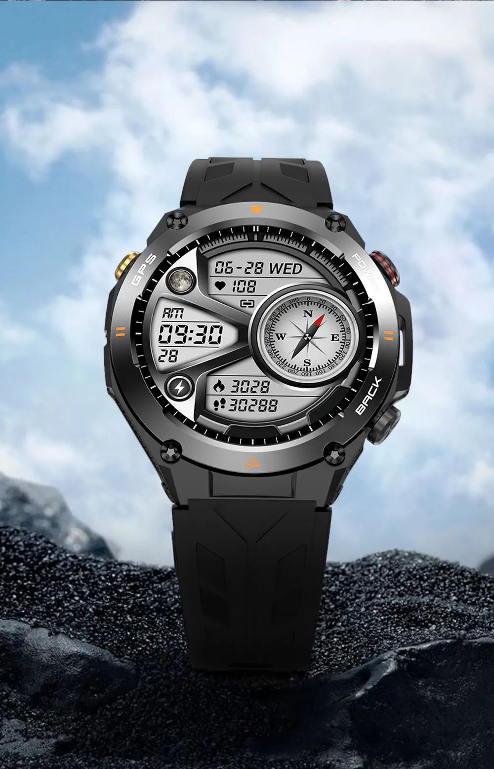 HUAWEI-Montre Connectée GPS pour l'Extérieur, Écran HD AMOLED 2024x412, Fréquence Cardiaque, Appel Bluetooth, Étanche IP68, Bracelet Intelligent pour Homme, Nouveauté 412