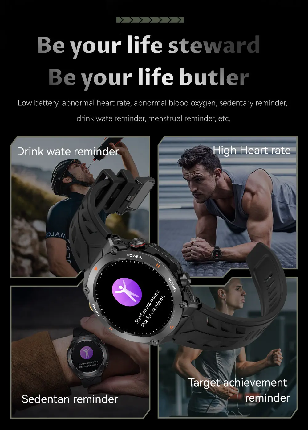 HUAWEI-Montre Connectée GPS pour l'Extérieur, Écran HD AMOLED 2024x412, Fréquence Cardiaque, Appel Bluetooth, Étanche IP68, Bracelet Intelligent pour Homme, Nouveauté 412