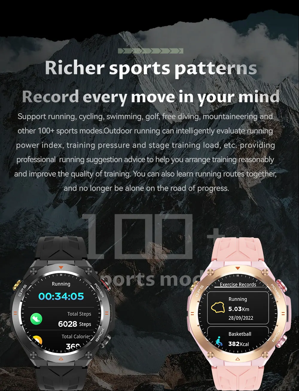 HUAWEI-Montre Connectée GPS pour l'Extérieur, Écran HD AMOLED 2024x412, Fréquence Cardiaque, Appel Bluetooth, Étanche IP68, Bracelet Intelligent pour Homme, Nouveauté 412