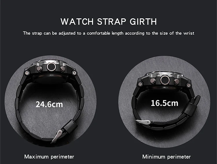SANDA-Montre Militaire de Natation Étanche pour Homme, Montres de dehors, Affichage Touristique, Analogique, Numérique, LED, Montres-Bracelets Électroniques à Quartz, 6008