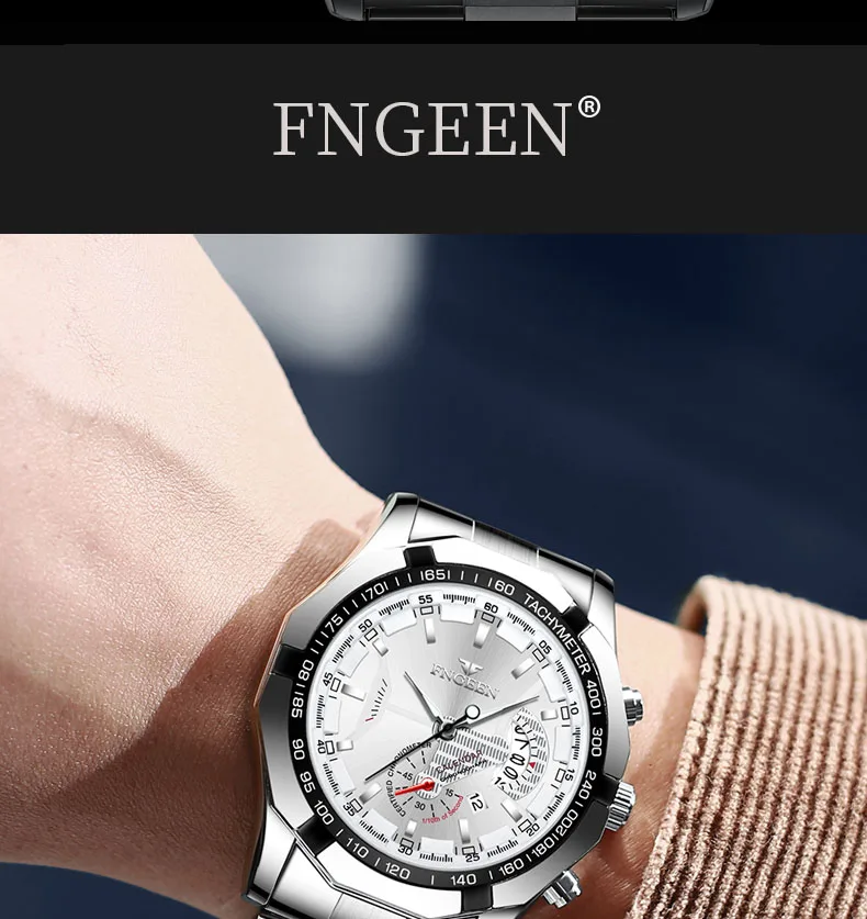 Montre-bracelet de sport à quartz militaire étanche pour hommes, montre de luxe, horloge décontractée, entièrement en acier, marque supérieure, mode, 2024