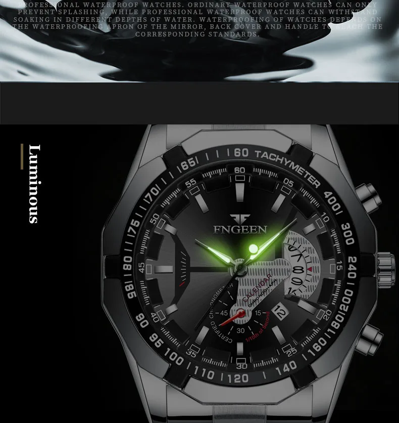 Montre-bracelet de sport à quartz militaire étanche pour hommes, montre de luxe, horloge décontractée, entièrement en acier, marque supérieure, mode, 2024