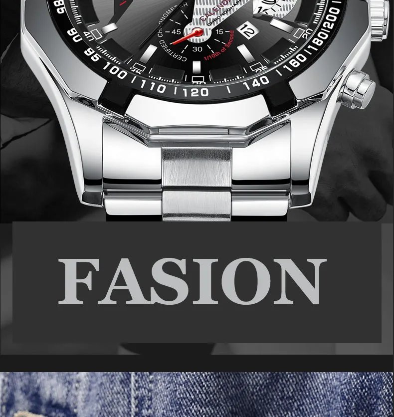 Montre-bracelet de sport à quartz militaire étanche pour hommes, montre de luxe, horloge décontractée, entièrement en acier, marque supérieure, mode, 2024