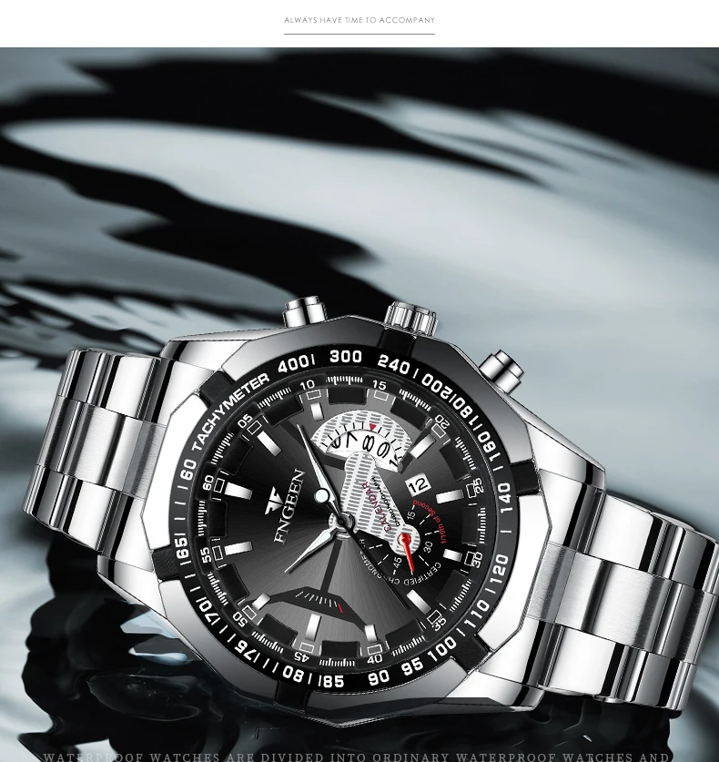 Montre-bracelet de sport à quartz militaire étanche pour hommes, montre de luxe, horloge décontractée, entièrement en acier, marque supérieure, mode, 2024