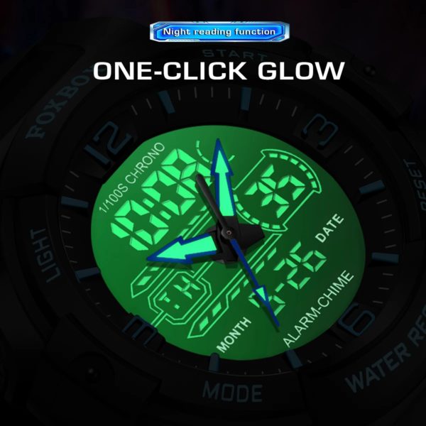 LIGE-Montre-bracelet à quartz étanche pour homme, 50m, horloge, alarme, écran LCD, tourisme, militaire, sport, montres pour homme, nouveau – Image 4