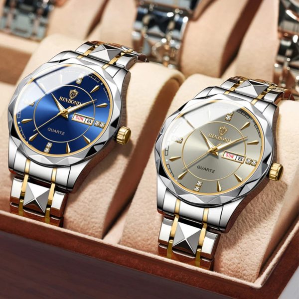 BINBOND-Montre de dehors Militaire pour Homme, Bracelet en Acier, Étanche, Shoous, Plusieurs Couleurs, Mode, Marque Internationale, B5552 – Image 2