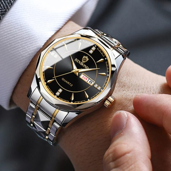 BINBOND-Montre de dehors Militaire pour Homme, Bracelet en Acier, Étanche, Shoous, Plusieurs Couleurs, Mode, Marque Internationale, B5552 – Image 5