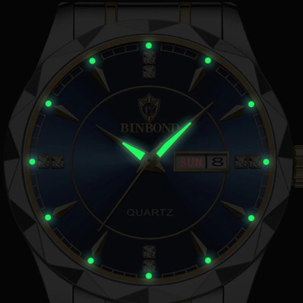 BINBOND-Montre de dehors Militaire pour Homme, Bracelet en Acier, Étanche, Shoous, Plusieurs Couleurs, Mode, Marque Internationale, B5552 – Image 3