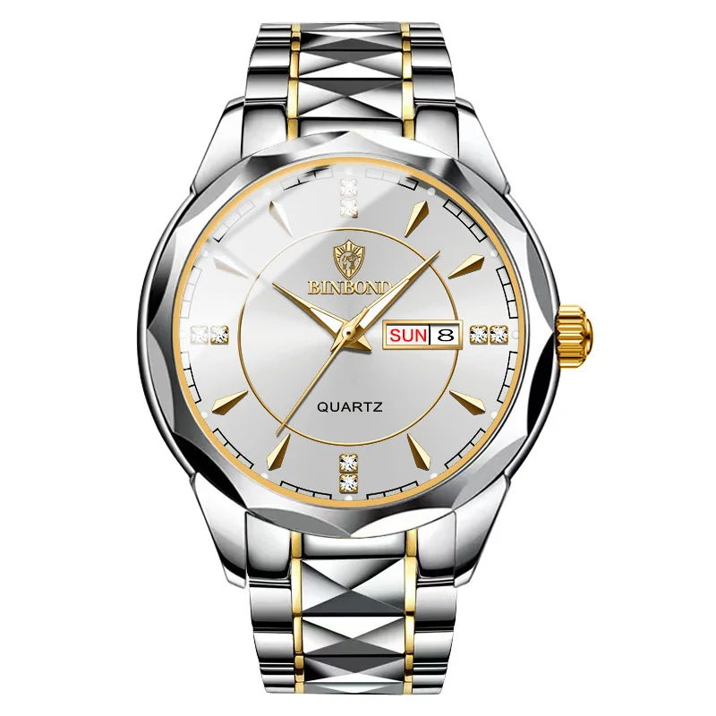 Steel gold white