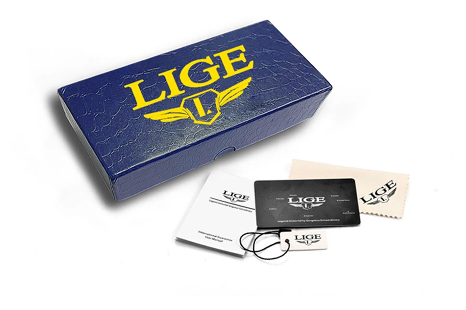 LIGE-Montres de sport étanches à la mode pour hommes, montre-bracelet multifonction, horloge militaire, alarme LED, degré de choc, 50m