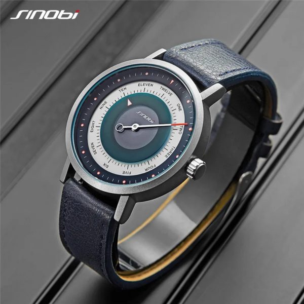 SINOBI-Montres de sport créatives pour hommes, montres-bracelets à quartz étanches, horloge masculine, militaire Shoous, décontracté, mode chaude, livraison directe – Image 4