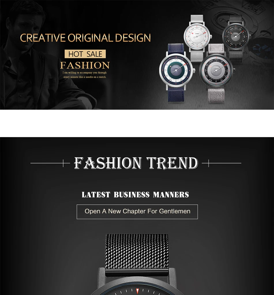 SINOBI-Montres de sport créatives pour hommes, montres-bracelets à quartz étanches, horloge masculine, militaire Shoous, décontracté, mode chaude, livraison directe