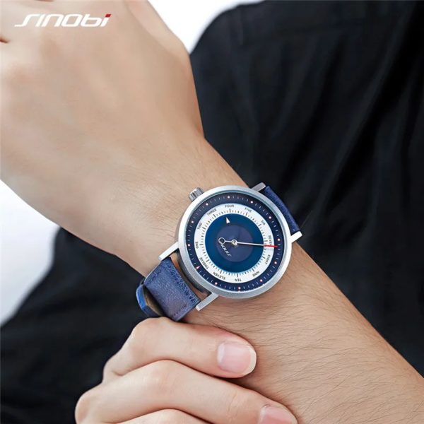 SINOBI-Montres de sport créatives pour hommes, montres-bracelets à quartz étanches, horloge masculine, militaire Shoous, décontracté, mode chaude, livraison directe – Image 6