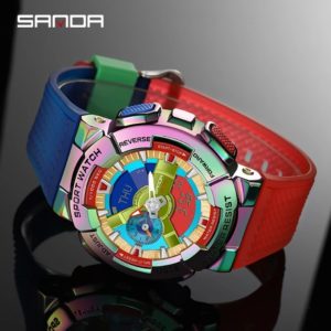 Sanda-Montre-bracelet numérique pour homme, style G, sport, étanche, choc militaire, haut de gamme, document magique, cool, luxe, 9004