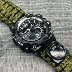 SHIYUNME – montre de Sport militaire pour hommes, numérique, LED, étanche, outil de Camping en plein air avec boussole, thermomètre, montre-bracelet à Quartz