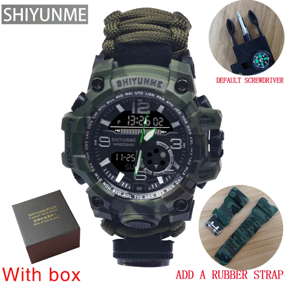 camo green box strap
