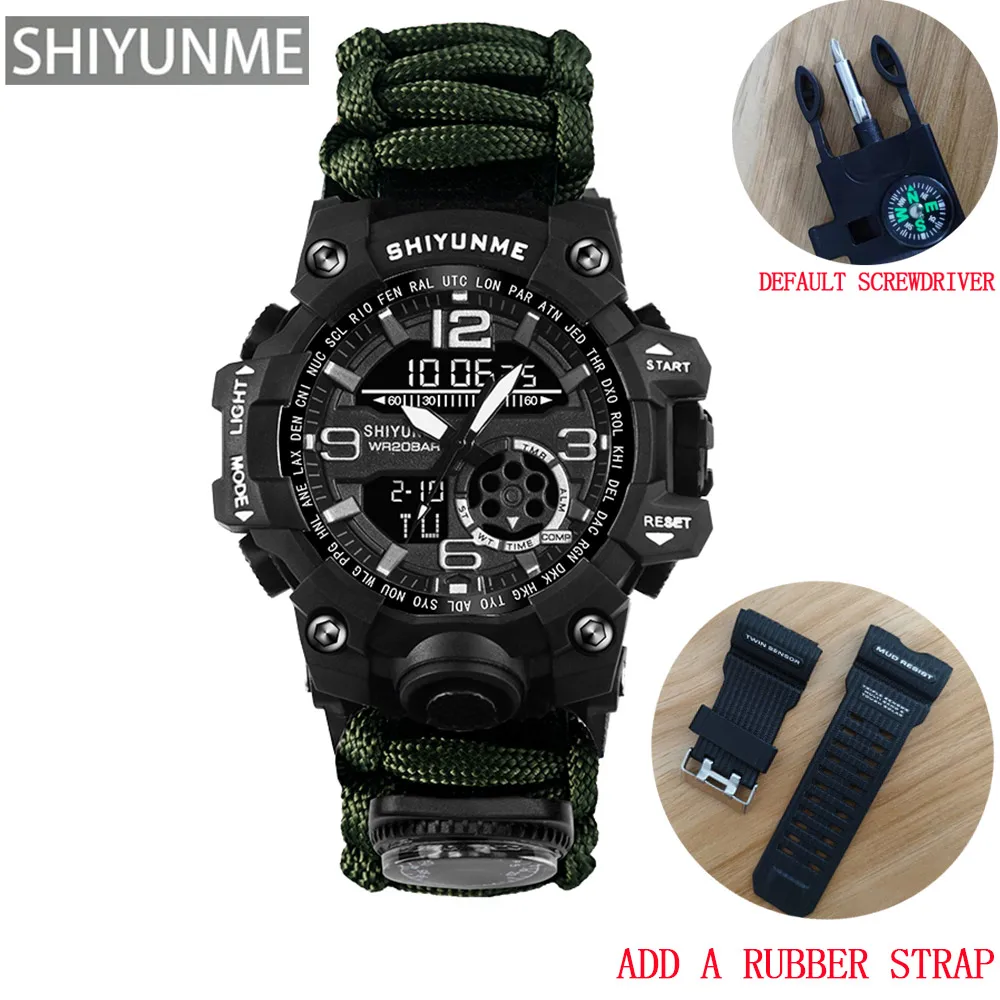 green with strap