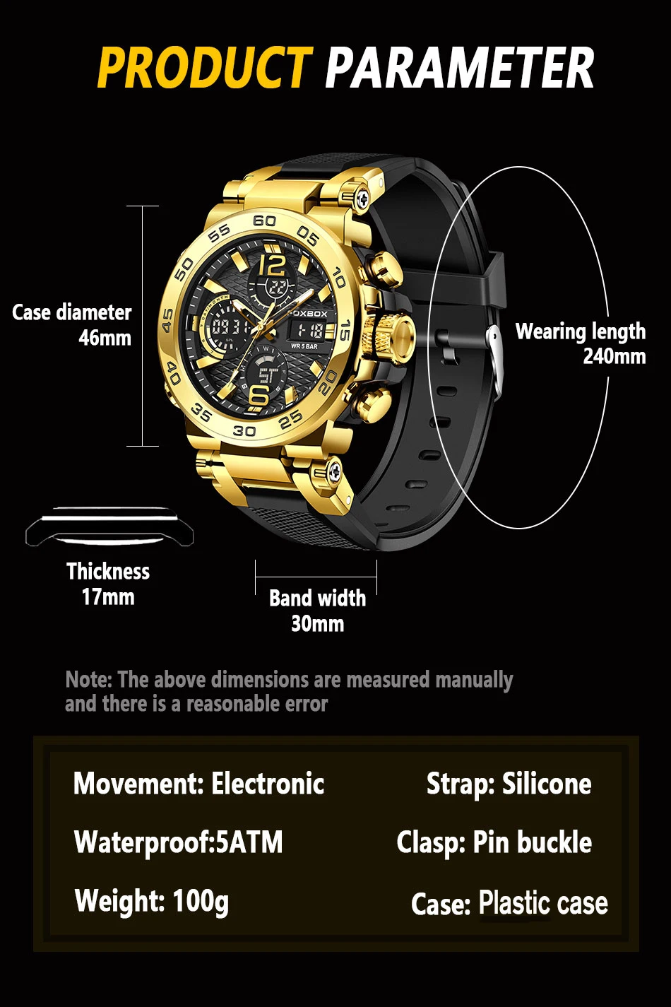 LIGE-Montres-bracelets de luxe à affichage LED pour hommes, montre de sport Shoous, horloge militaire à quartz étanche pour hommes, 2024