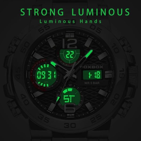 LIGE-Montres-bracelets de luxe à affichage LED pour hommes, montre de sport Shoous, horloge militaire à quartz étanche pour hommes, 2024 – Image 4