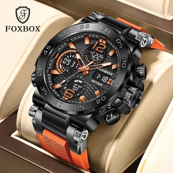 LIGE-Montre de Luxe à Quartz pour Homme, Affichage Numérique LED, Shoous, Mode Militaire, dehors, Date, Chronographe, Nouveau