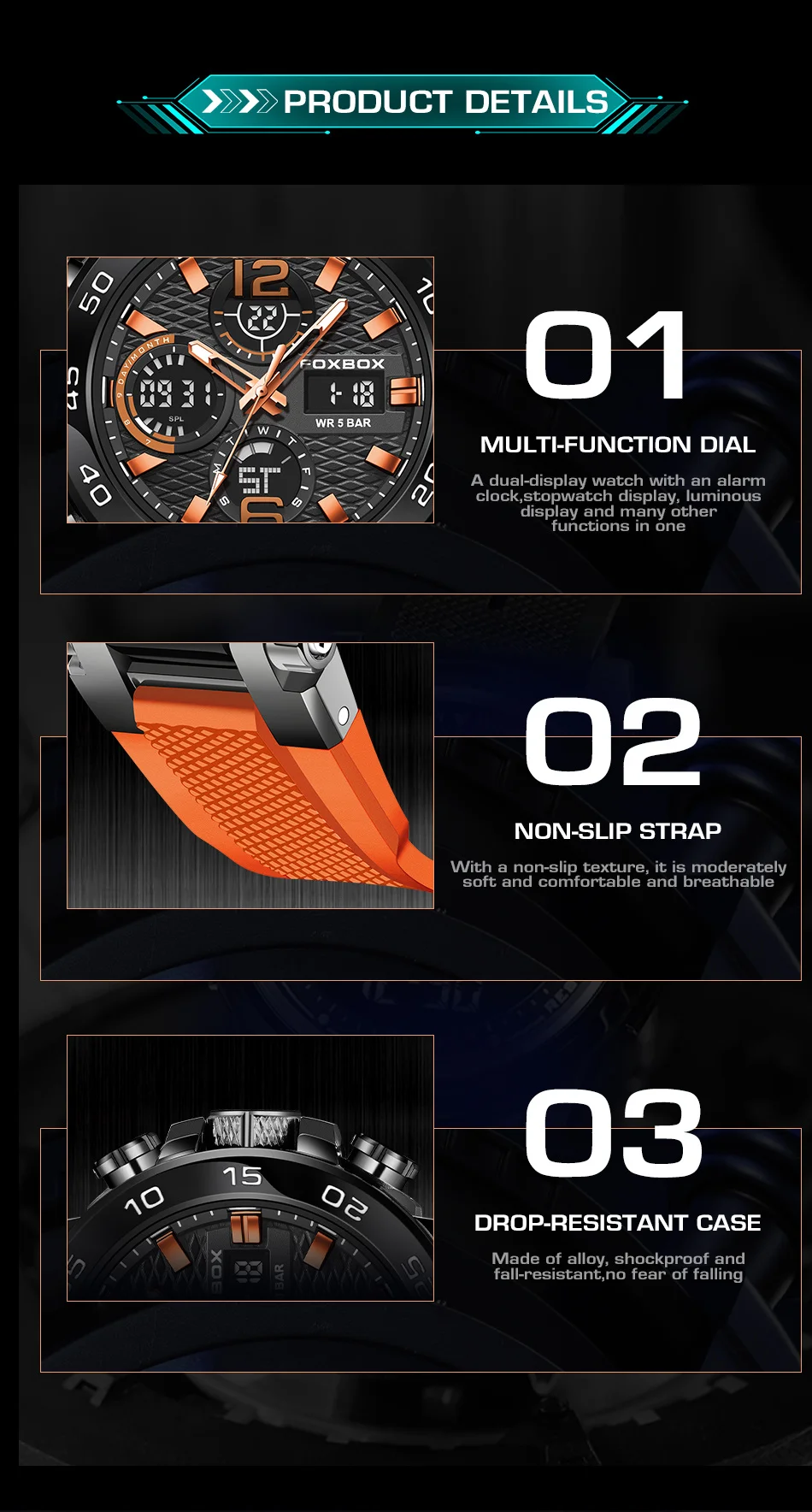 LIGE-Montre de Luxe à Quartz pour Homme, Affichage Numérique LED, Shoous, Mode Militaire, dehors, Date, Chronographe, Nouveau