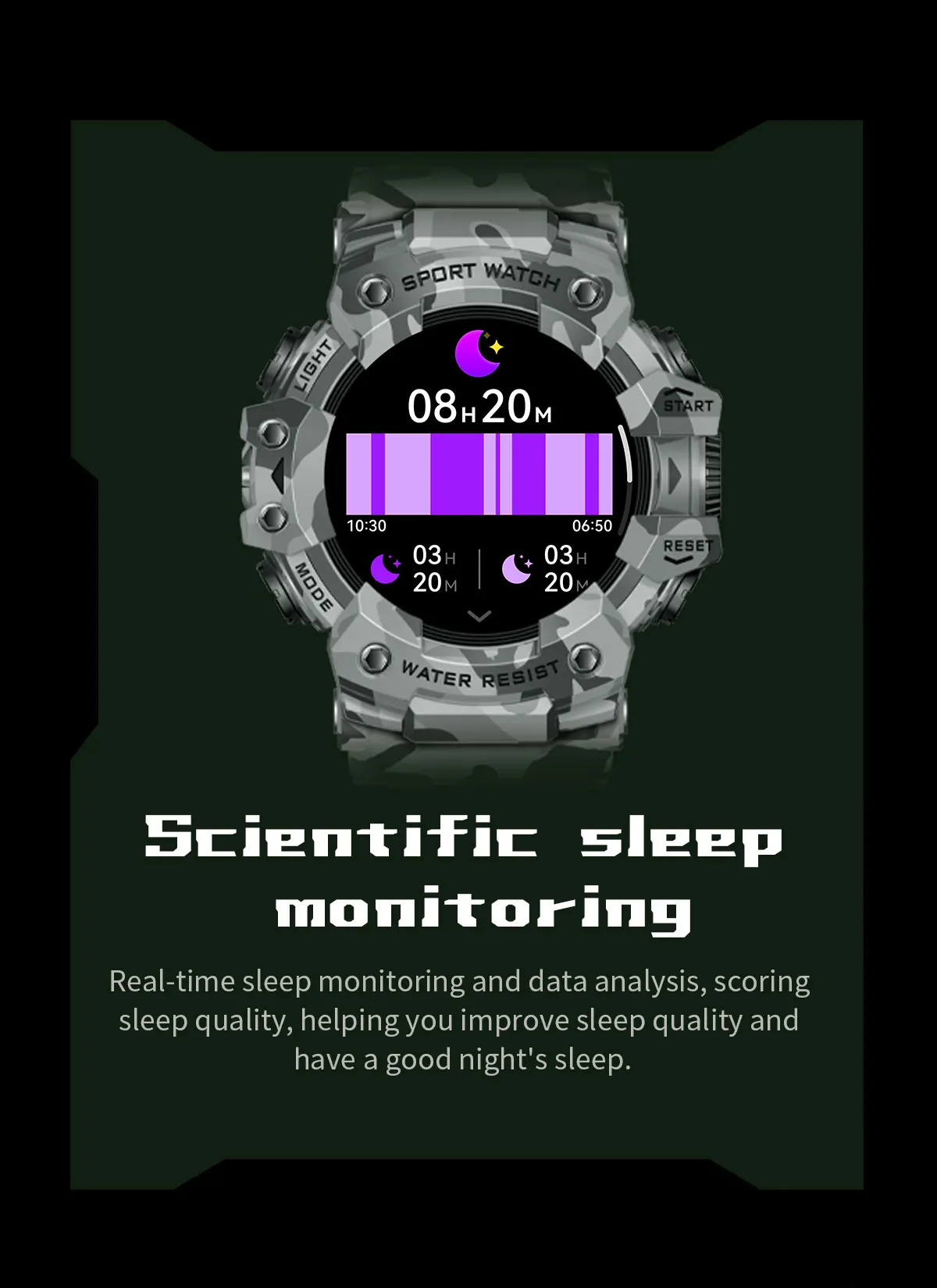 Montre Connectée de dehors Robuste, Bluetooth, Étanche, Colorée, Militaire, avec Lampe de Poche, Boussole SOS pour Téléphone, 2024