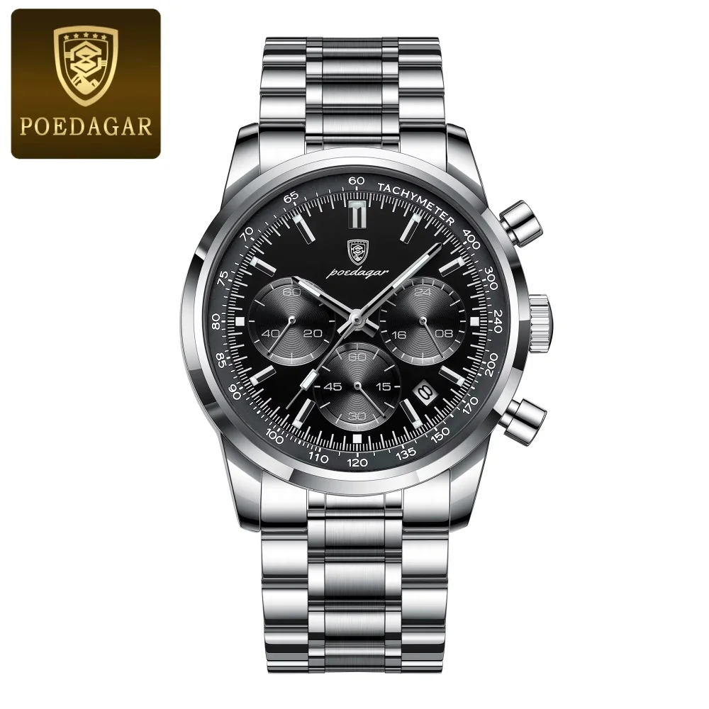 Steel Silver Black