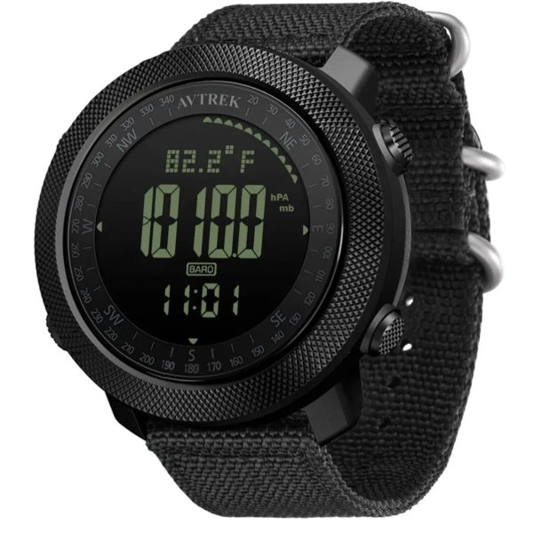Avertk-Montre numérique de sport pour homme, course à pied, militaire, extérieur, boussole, altimètre, baromètre, montres-bracelets étanches à 50m